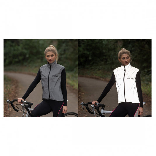 Proviz Reflect360 Cycling Gilet Vest Reflective Grey LG Women`s