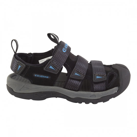 Exustar SS515 Sandal US 9.5-10.5 / EU 43-44 Black/Blue Clipless