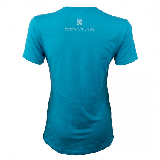 Sun Bicycles 60/40 T-Shirt Heather Aqua SM Ladies