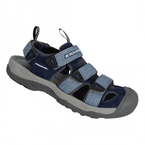 Exustar-SS515F-Sandal-Blue-Black-Flat-Pedal-Shoes