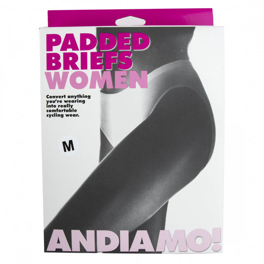 Andiamo Women`s Padded Brief Black MD Women`s