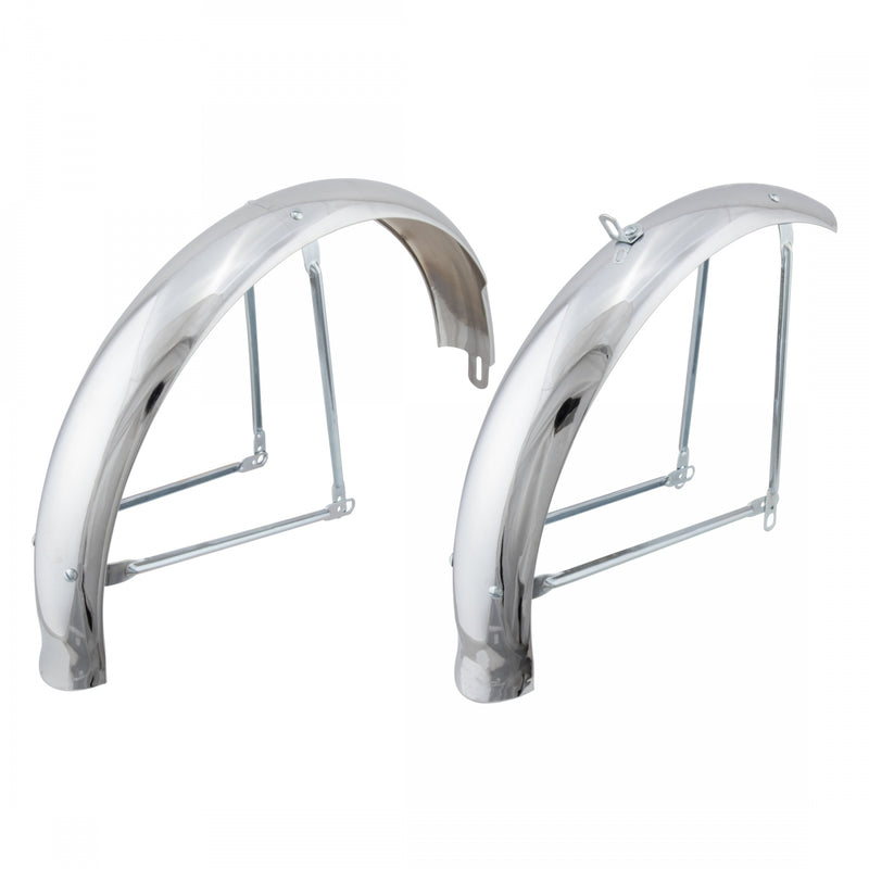 Load image into Gallery viewer, Wald-Products-Flared-Chrome-Full-Coverage-Fender-FCFN0114-Bicycle-Full-Coverage-Fenders
