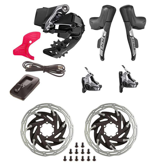 SRAM Red eTap AXS HRD Build Kit, 1x, Hydraulic Disc, Flat Mount 2 piece, Kit