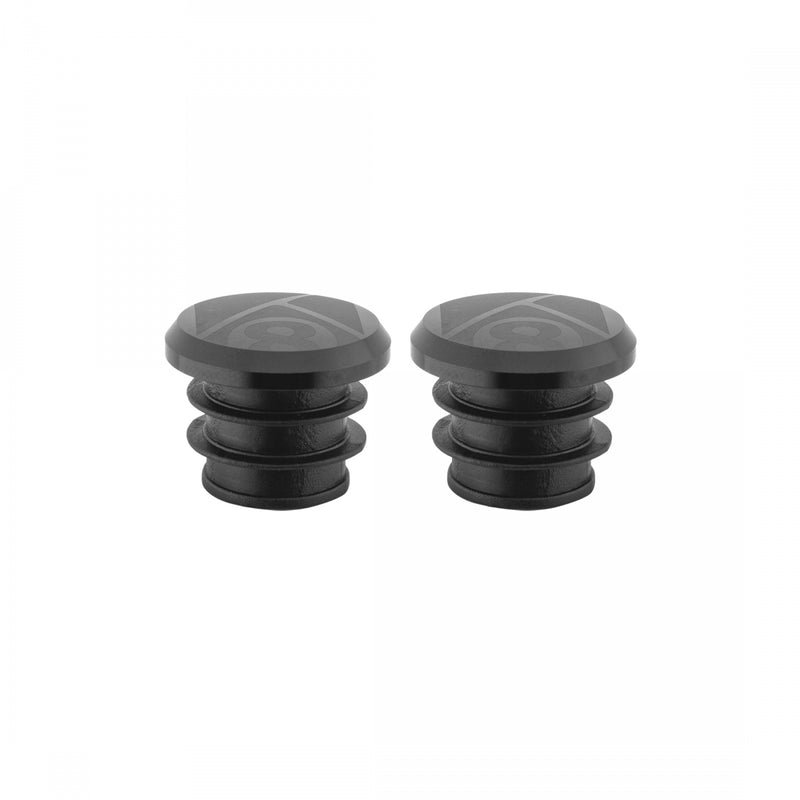 Load image into Gallery viewer, Origin8 Alloy Road Push-In Bar End Plugs Push-In Anodized Black
