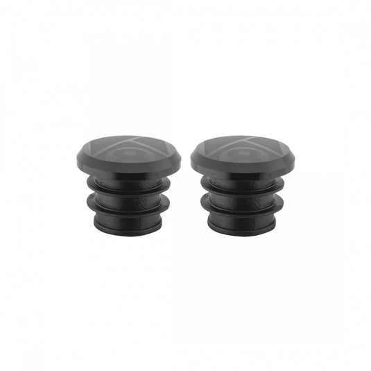 Origin8 Alloy Road Push-In Bar End Plugs Push-In Anodized Black