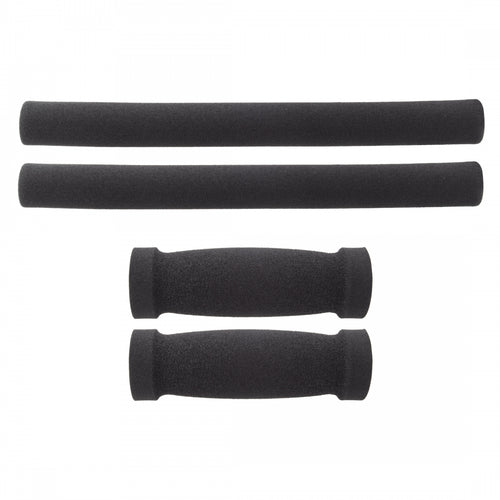 Sunlite-Cruiser-Foam-Grip-Set-Grips-Slip-On-Grip-2x340mm-2x125mm-Bicycle-Grips