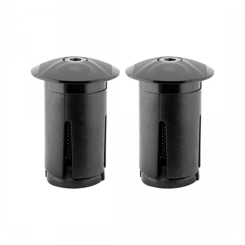 Load image into Gallery viewer, Origin8 Alloy Locking Bar End Plugs Locking Anodized Black
