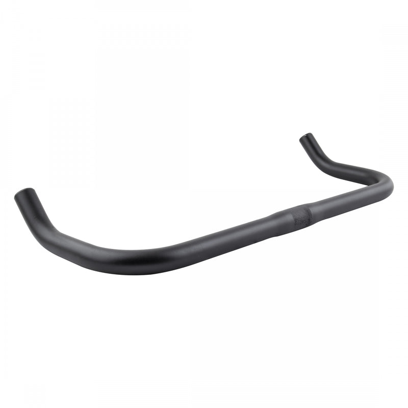 Load image into Gallery viewer, Pure Cycles Bullhorn Handlebar 25.4mm Clamp 435mm Black Aluminum Fixie/Road Bars
