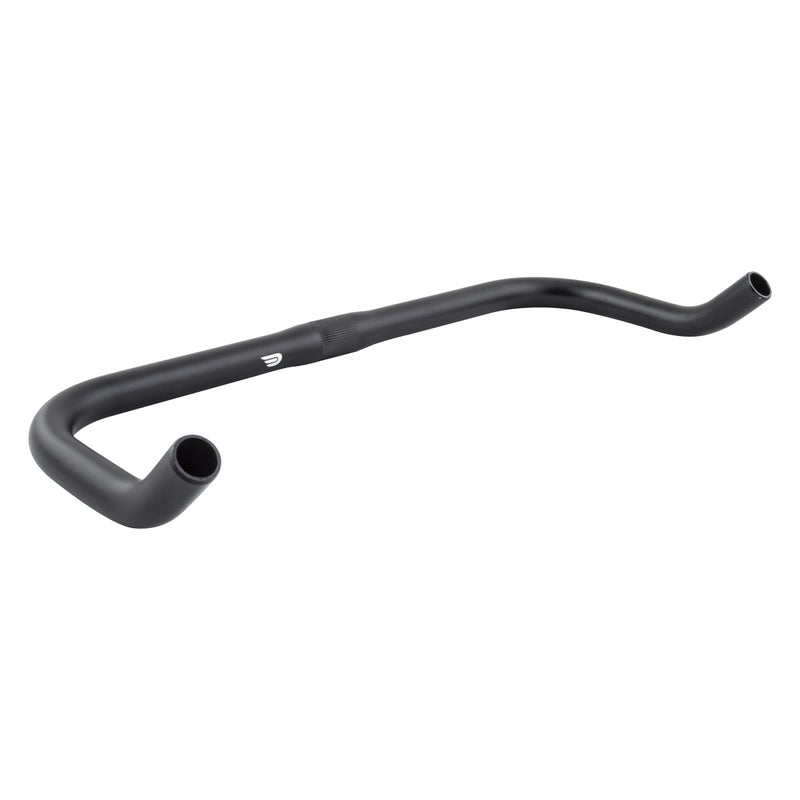 Load image into Gallery viewer, Pure Cycles Bullhorn Handlebar 25.4mm Clamp 435mm Black Aluminum Fixie/Road Bars
