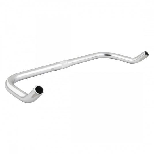 Pure Cycles Bullhorn Handlebar 25.4mm Clamp 435mm Fixie/Road Silver Aluminum