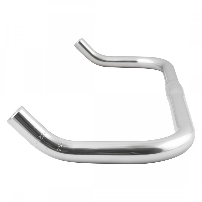 Load image into Gallery viewer, Pure Cycles Bullhorn Handlebar 25.4mm Clamp 435mm Fixie/Road Silver Aluminum
