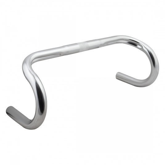 Pure Cycles Pure Fix Drop Bars Silver 25.4mm Clamp 400mm 138mm Silver Aluminum