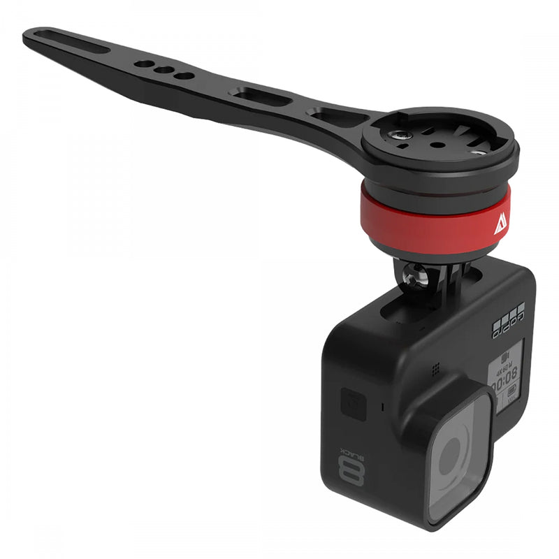 Load image into Gallery viewer, Kom Cycling Integrated Handlebar Mount Garmin/Wahoo/GoPro Black Integrated Handlebar Mount
