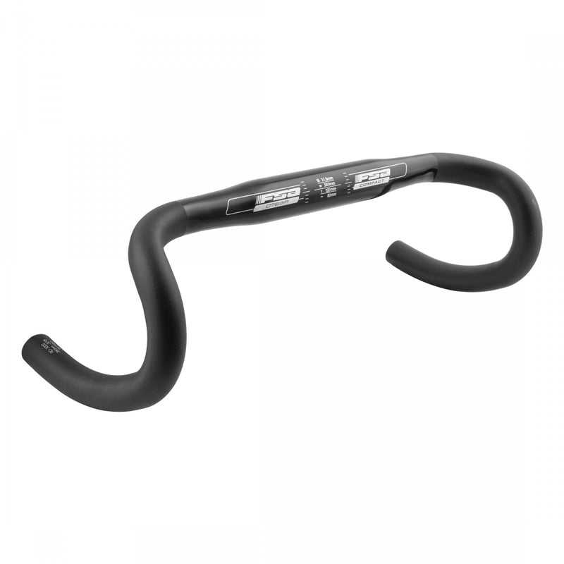 Load image into Gallery viewer, FSA Omega Compact Drop Handlebar Drop Bend Style Aluminum 31.8mm 38cm Black
