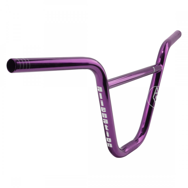 Load image into Gallery viewer, Alienation 9s Handlebar 7/8in Clamp 9in Rise 10° Purple Nickle Chromoly Steel
