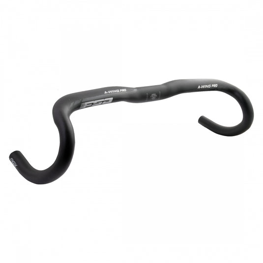 FSA AWing Pro AGX Drop Handlebar 31.8mm Clamp 44cm Drop 120mm reach 80mm Black