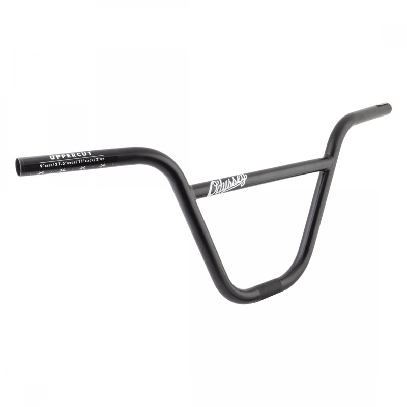 Load image into Gallery viewer, Odyssey Shortcut BMX Handlebar 9 Black Steel 20mm crossbar Clamp 22.2mm BMX
