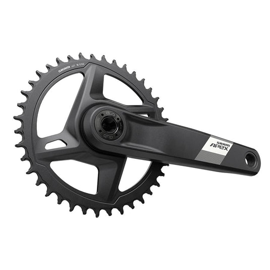 SRAM Apex D1 Crankset Speed: 12, Spindle: 28.99mm, BCD: Direct Mount, 42, DUB, 165mm, Black, Road Disc