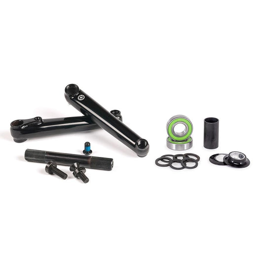 Salt Plus Metron48 Crankset Spindle: 19mm, 19mm, 165mm, Black, BMX, Set