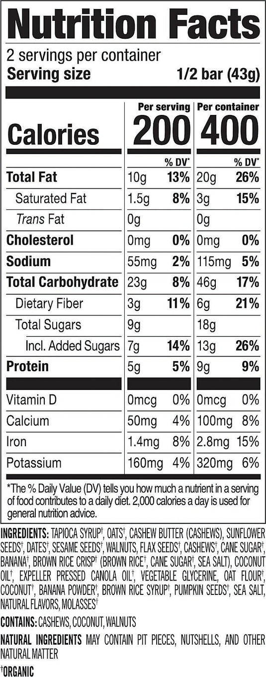 Probar Meal Art's Original Energy Food Bar - Nutritious Meal Replacement Bar Pack of  12