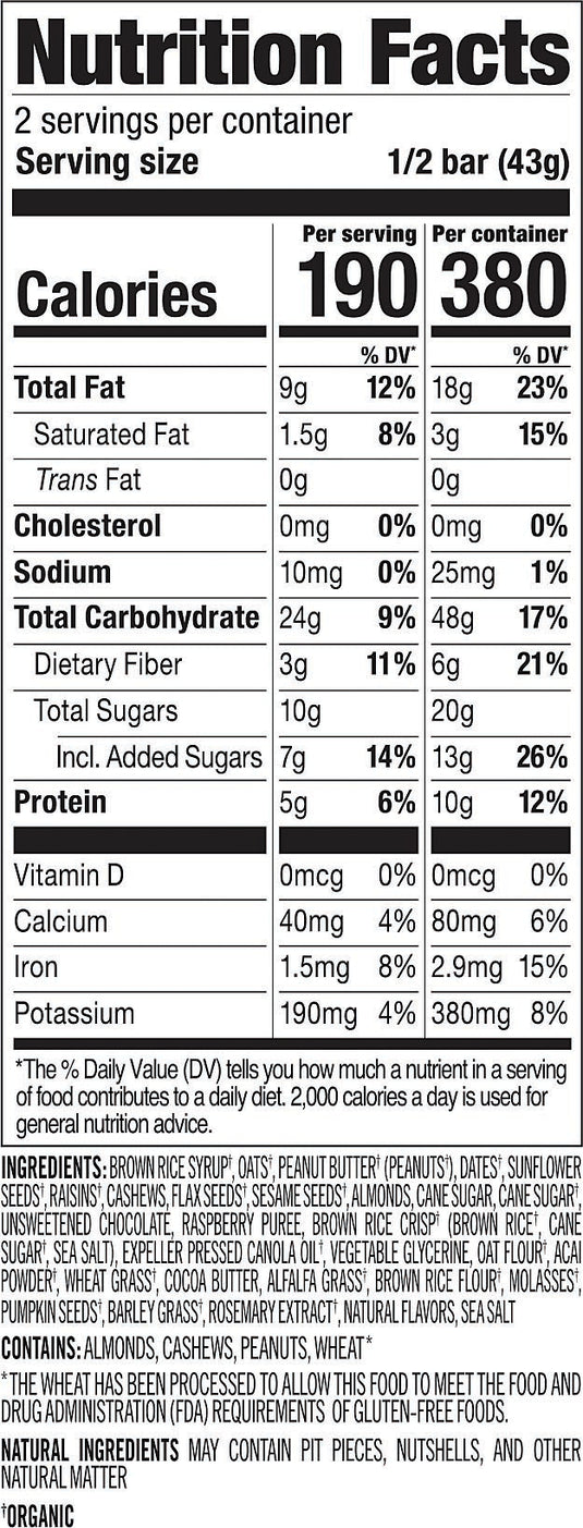 Probar Superfood Meal Bar - Fuel Your Day with Energy-Packed Nutrition Pack of  12