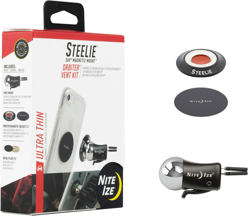 Load image into Gallery viewer, Nite Ize Steelie Orbiter Vent Kit - Secure Magnetic Mount for Your Phone
