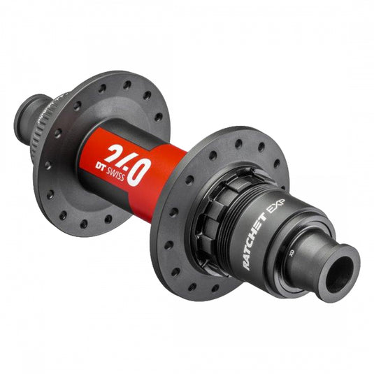 DT Swiss 240 EXP Rear Hub - 12 x 148mm, Center-Lock, XD, Black/Red, 32H, 36pt