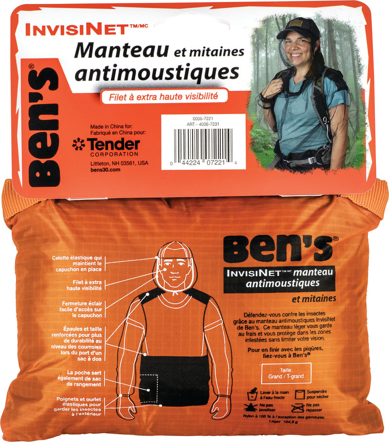 Load image into Gallery viewer, Ben&#39;s Invisinet Bug Jacket - L/XL Size with Mosquito Netting for Ultimate Protection
