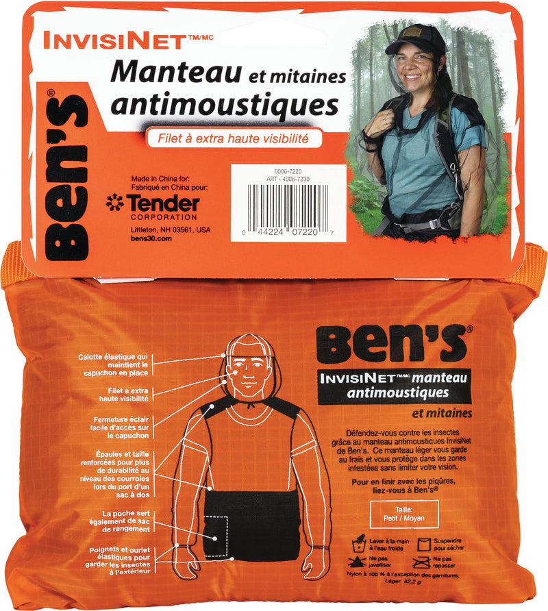 Load image into Gallery viewer, Ben&#39;s Invisinet Bug Jacket - S/M Size with Mosquito Netting
