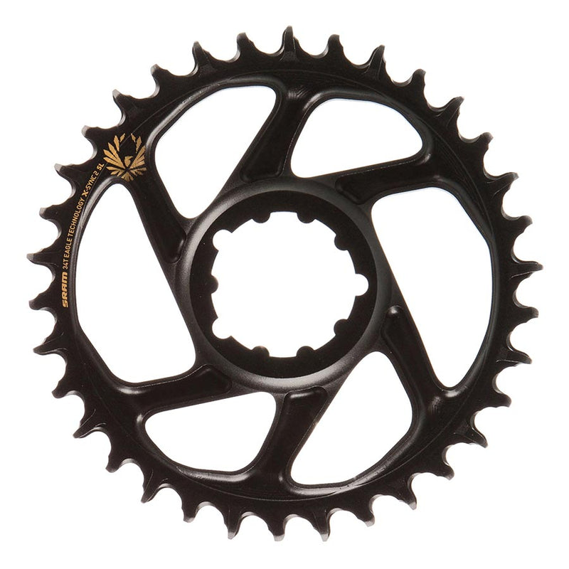 Load image into Gallery viewer, SRAM X-SYNC 2 SL 6mm Chainring, Teeth: 34, Speed: 11/12, BCD: Direct Mount, Single, Aluminum, Gold
