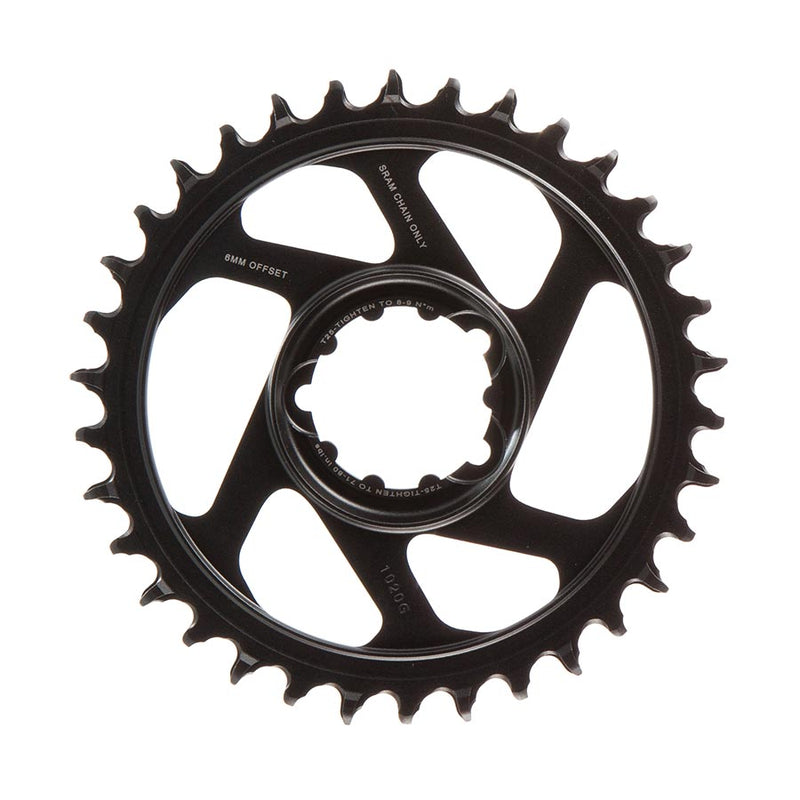 Load image into Gallery viewer, SRAM Eagle Chainring Teeth: 34, Speed: 11/12, BCD: Direct Mount, Aluminum, Lunar/Polar Grey, 6mm
