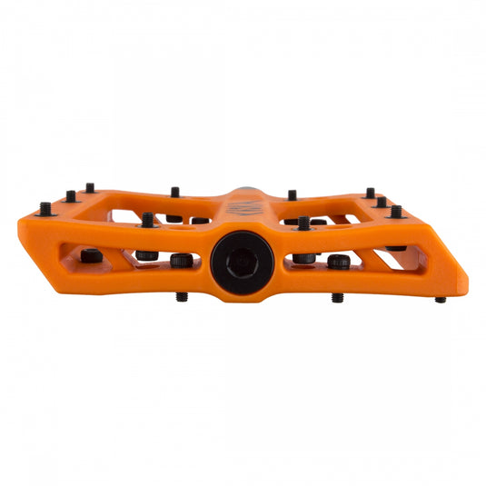 Origin8 Vex Platform Pedals 9/16" Concave Composite Body Replaceable Pins Orange