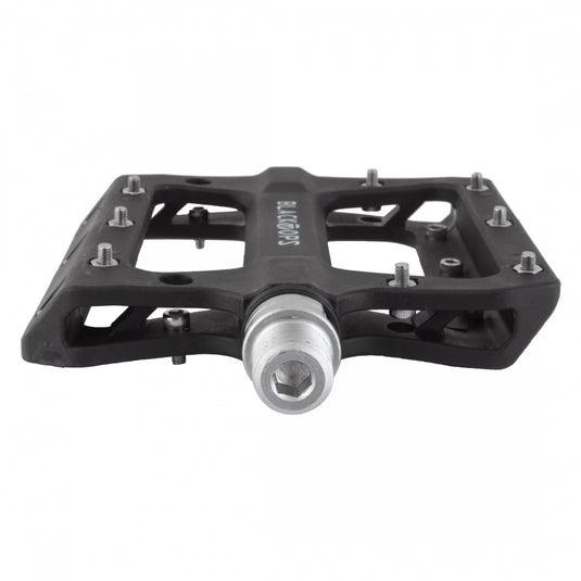 Black Ops Nylo-Pro II Pedals 9/16" Chromoly Axle Nylon Body Removable Pins Black