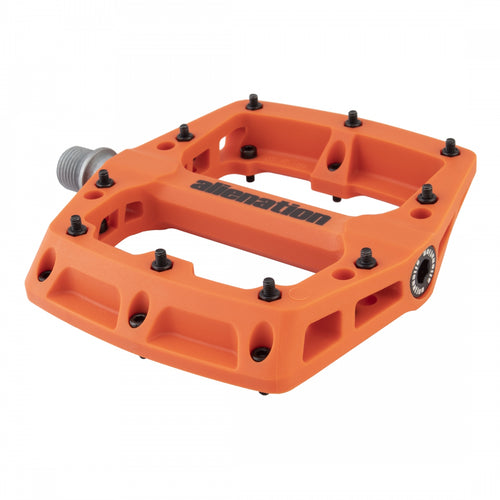 Alienation-Foothold-Flat-Platform-Pedals-Thermoplastic-Composite-Chromoly-Steel-PEDL0798-Bicycle-Pedals