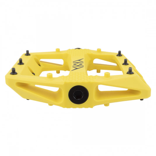 Origin8 Strapd Platform Pedal 9/16" Chromoly Axle Concave Composite Body Yellow