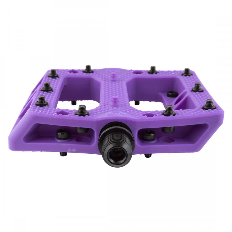 Load image into Gallery viewer, Alienation Foot Fetish Pedal 9/16&quot; Concave Composite Body Removable Pins Purple
