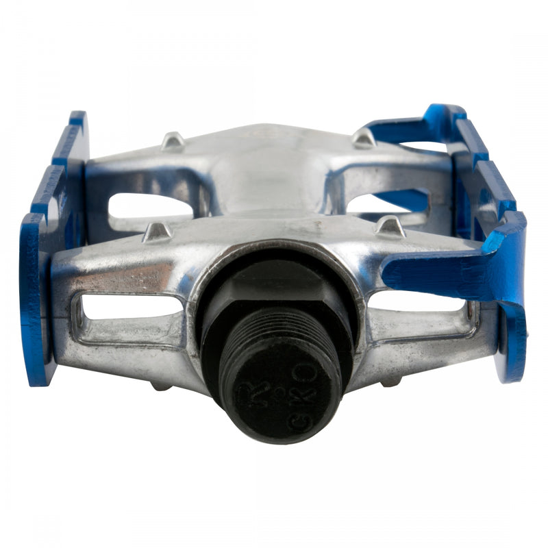 Load image into Gallery viewer, Origin8 Pro Lite Track Platform Pedals 9/16&quot; Chromoly Axle Alloy Body Ano-Blue
