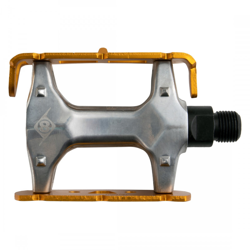 Load image into Gallery viewer, Origin8 Pro Lite Track Platform Pedals 9/16&quot; Chromoly Axle Alloy Body Ano-Gold
