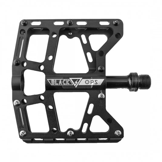 Black Ops TorqLite UL Platform Pedals 9/16" Aluminum Body Replaceable Pins Black