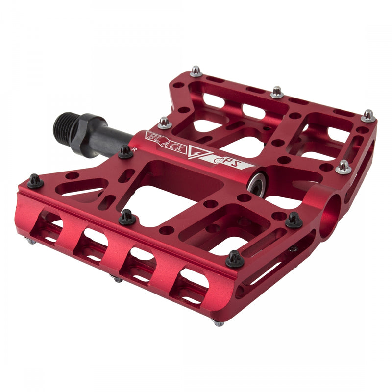 Load image into Gallery viewer, Black-Ops-TorqLite-UL-Flat-Platform-Pedals-Aluminum-Chromoly-Steel-PEDL0891-Bicycle-Pedals
