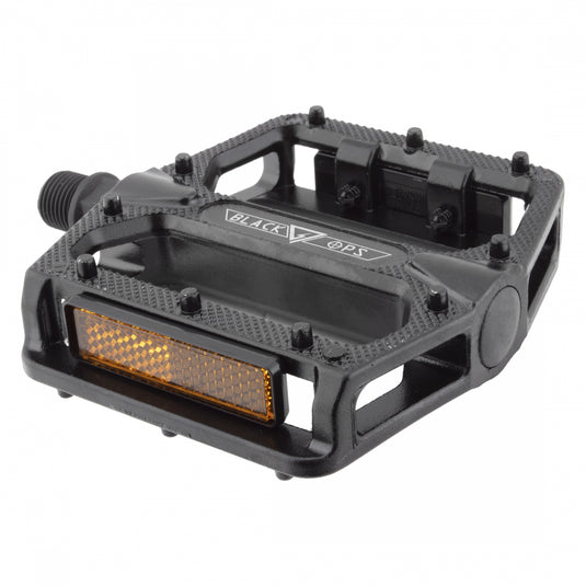 Black-Ops-B155-Flat-Platform-Pedals-Aluminum-Chromoly-Steel-PEDL0910-Bicycle-Pedals