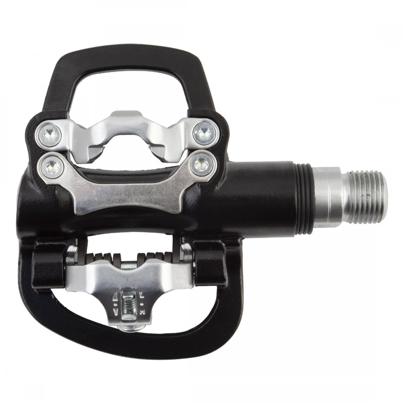 Load image into Gallery viewer, Origin8 Dual Sport MultiPurpose SPD Single Clipless 9/16&quot; Chromoly Spindle Black
