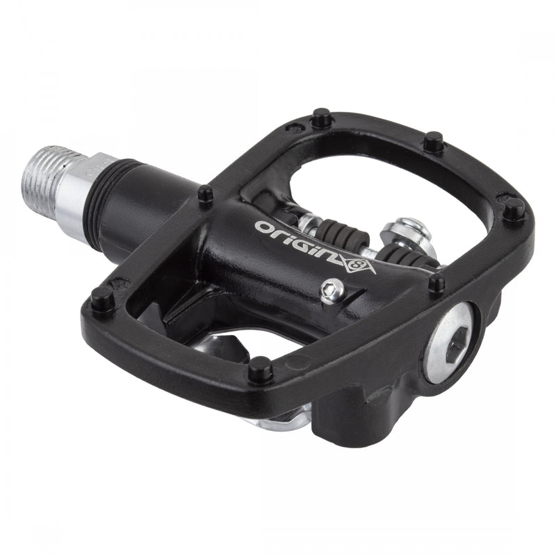 Load image into Gallery viewer, Origin8-Dual-Sport-MultiPurpose-SPD-Single-Clipless-Clipless-Pedals-with-Cleats-Aluminum-Chromoly-Steel-PEDL0932-Bicycle-Pedals
