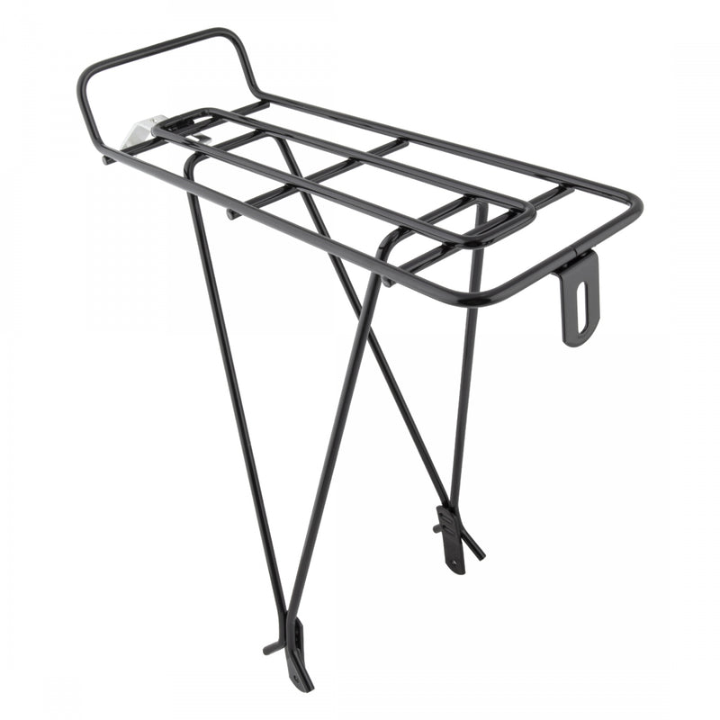 Load image into Gallery viewer, Wald 215 Rear Rack Black Fits Most 26&quot; , 27&quot; Made in USA with mounting hardware
