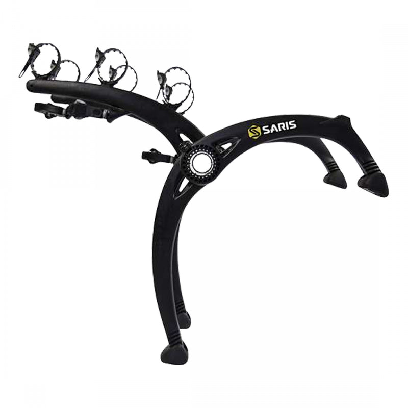 Load image into Gallery viewer, Saris Bones EX 3-Bike Trunk Rack Toptube Mount with Integrated Ratchet Straps
