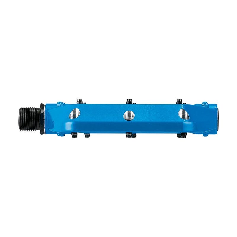 Load image into Gallery viewer, Spank Spoon DC Platform Pedals 9/16&quot; Concave Alloy Replaceable Pins Bright Blue
