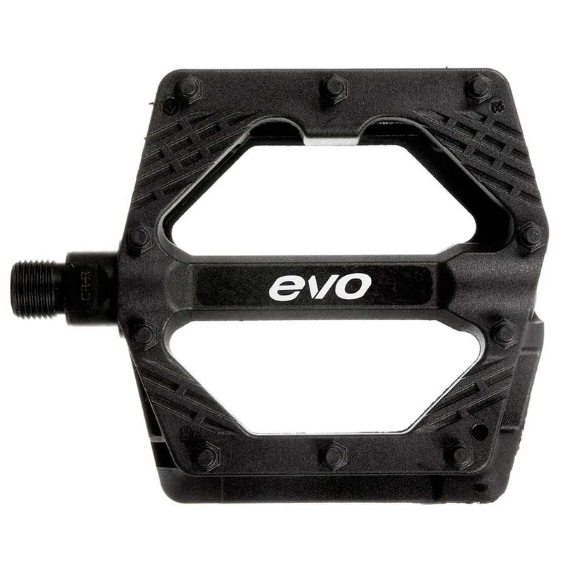 Load image into Gallery viewer, EVO Freefall Sport Platform Pedals, Body: Nylon, Spindle: Cr-Mo, 9/16&#39;&#39;, Black, Pair
