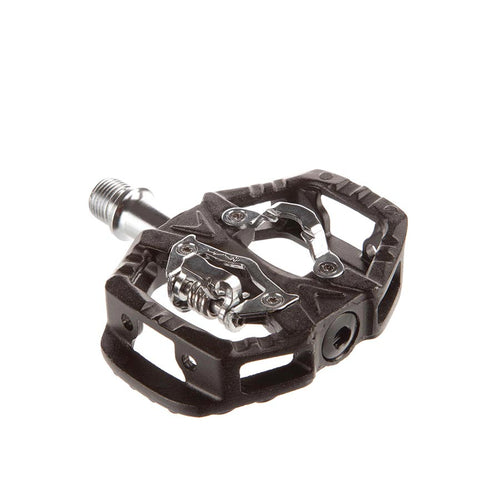 Evo-Clipless-Pedals-with-Cleats-Chromoly-Steel-PEDL1621-Bicycle-Pedals