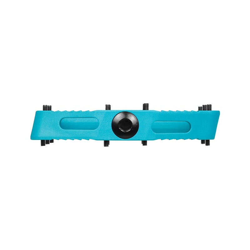 Load image into Gallery viewer, SDG Comp Platform Pedals 9/16&quot; Axle Composite Body 18 Removable Pins Turquoise
