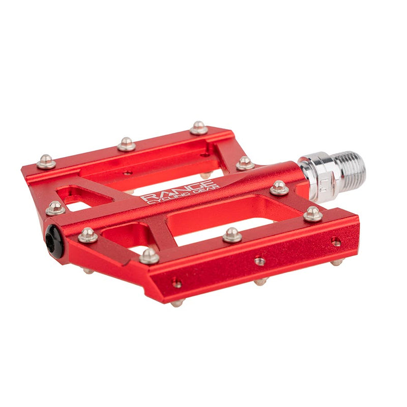 Load image into Gallery viewer, RCG Trailhead Platform Pedals, Body: Alloy, Spindle: Cr-Mo, 9/16&#39;&#39;, Red, Set
